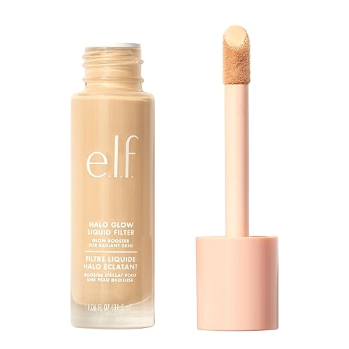 e.l.f. Halo Glow Liquid Filter, Complexion Booster For A Glowing, Soft-Focus Look, Infused With Hyaluronic Acid, Vegan , 0.5 Fair Beauty & Personal Care e.l.f.