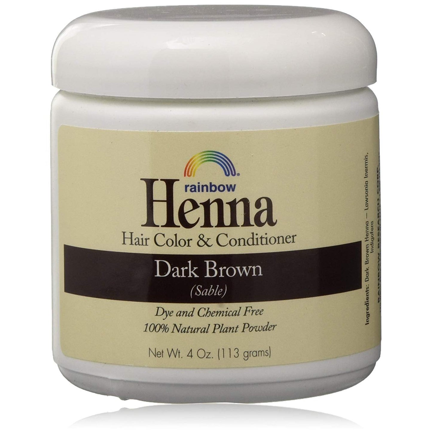 Rainbow Research Henna Persian Dark Brown 4 Fz12 Beauty & Personal Care Rainbow Research