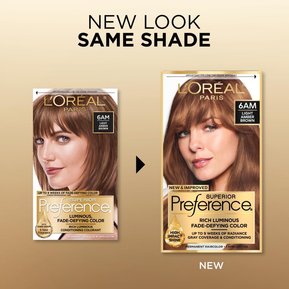 L’Oreal ParisSuperior Preference - 6AM Light Amber Brown (Warmer) 1 Each (Pack of 3) Beauty & Personal Care L'Oreal Paris