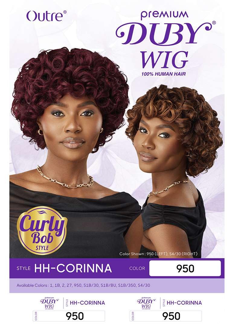 Outre Duby Wig - Human Hair - Corinna (OFF BLACK 1B)
