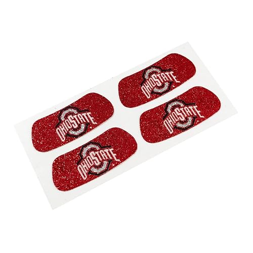 Ohio State Buckeyes NCAA Glitter Eye Black Strips, Perfect for Game Day and Tailgate (2 Pairs) Beauty & Personal Care EyeBlack