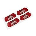 Ohio State Buckeyes NCAA Glitter Eye Black Strips, Perfect for Game Day and Tailgate (2 Pairs) Beauty & Personal Care EyeBlack