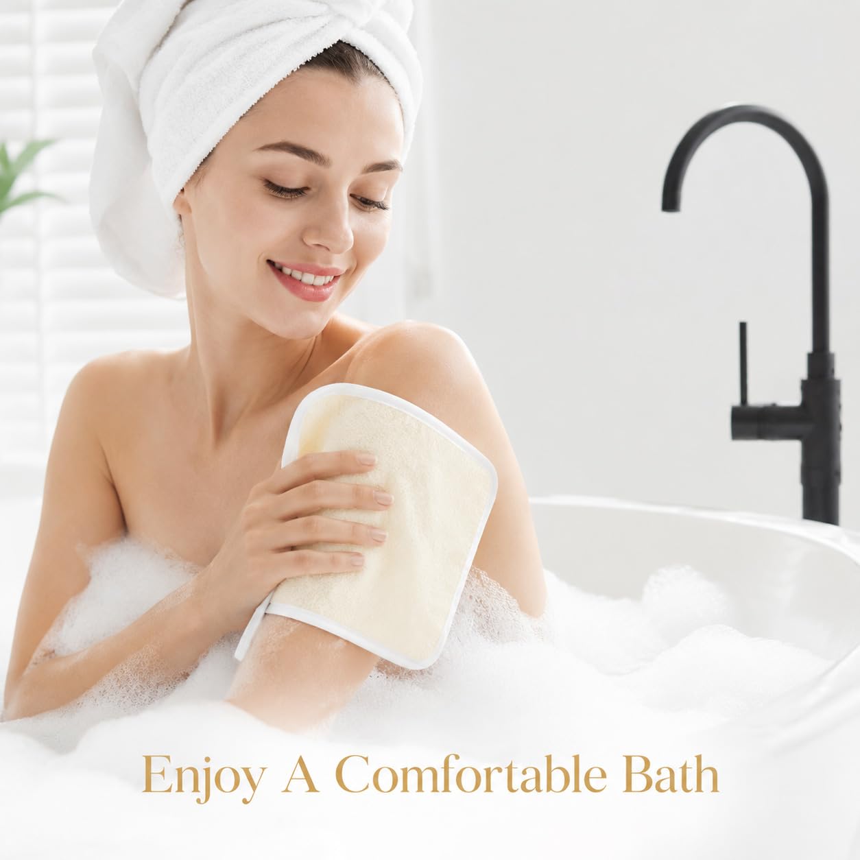 MAQIHAN Exfoliating Cloth - 4 Pack Exfoliating Washcloths for Body and Face Clean 8 × 10 inches Durable Weave Bath Body Scrubber Face Wash Cloths Bath Beauty and Personal Care MAQIHAN