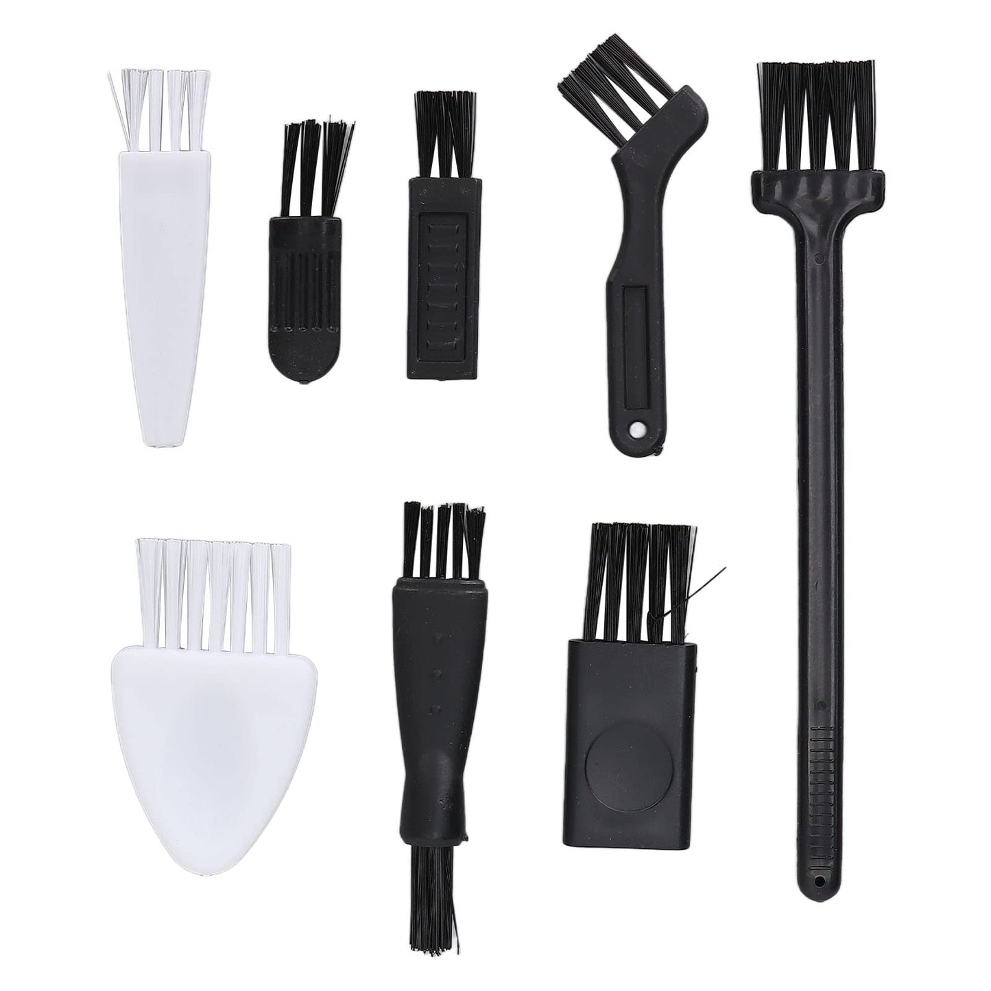 OVAQUIXI 8pcs Shaver Cleaning Brush, Ergonomic Non Slip Handle Soft Brush Hair with PP Material for Home Appliances Beauty and Personal Care OVAQUIXI