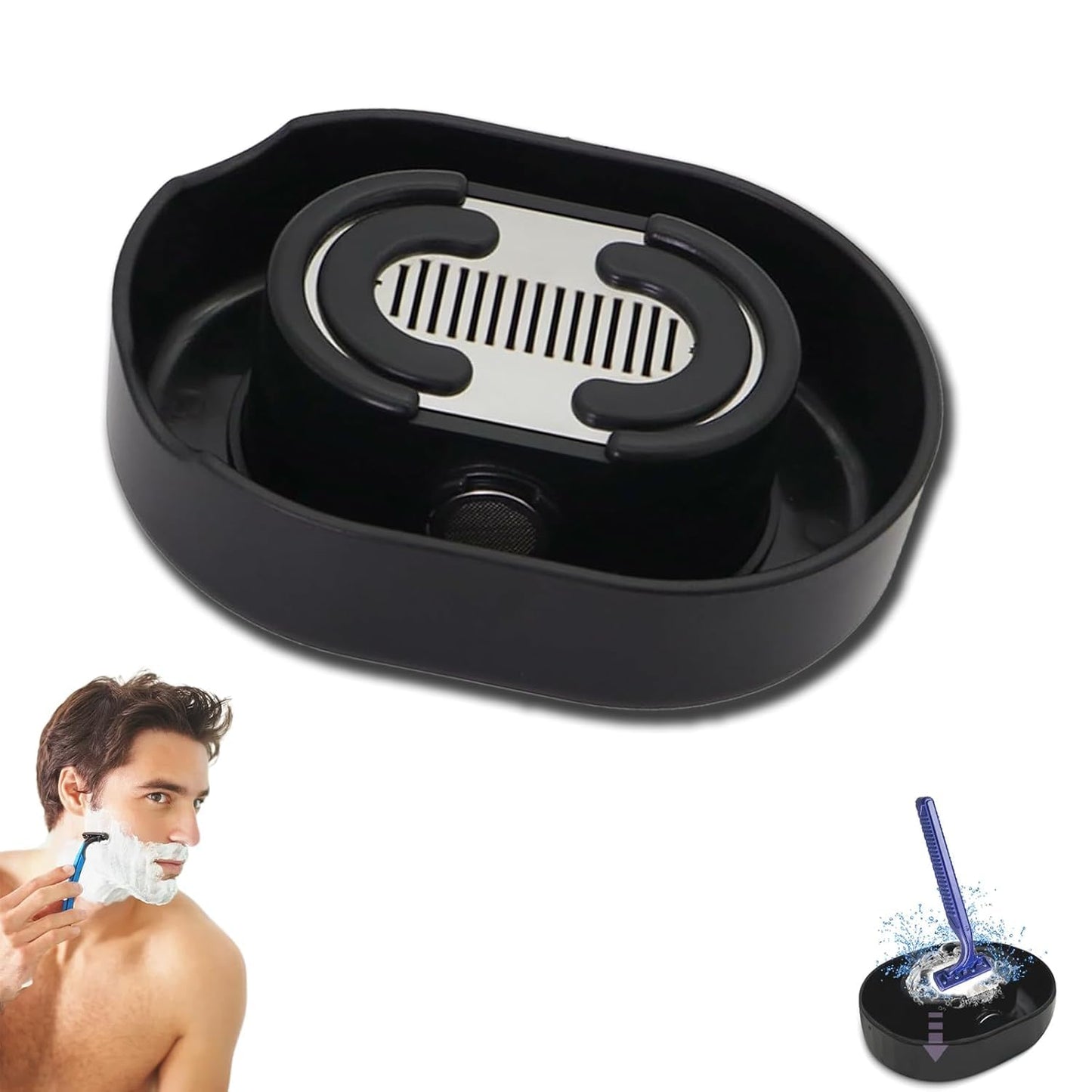 Pilipane Beard Trimmer Rinser Water Saving Portable Efficient Cleaning Tool for Beard Clippers Premium ABS Material Durable Grooming Accessory Beauty and Personal Care Pilipane