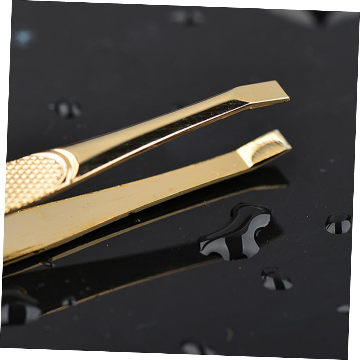 FRCOLOR 3pcs Gold-plated Stainless Steel Eyebrow Tweezers Comb Portable Makeup Tool for Eyelash Extensions Precision Brow Shaping and Hair Removal Beauty and Personal Care FRCOLOR