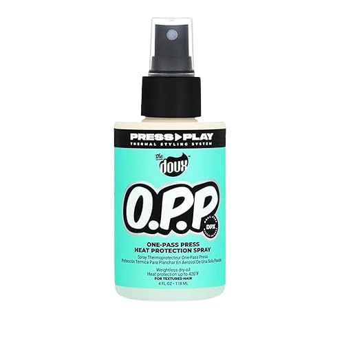 The Doux O.P.P. ONE?PASS PRESS Heat Protection Spray for Hair - Thermal Protector with Jojoba Oil, Aloe & Pineapple - Anti?Frizz Straightening Spray Beauty & Personal Care The Doux