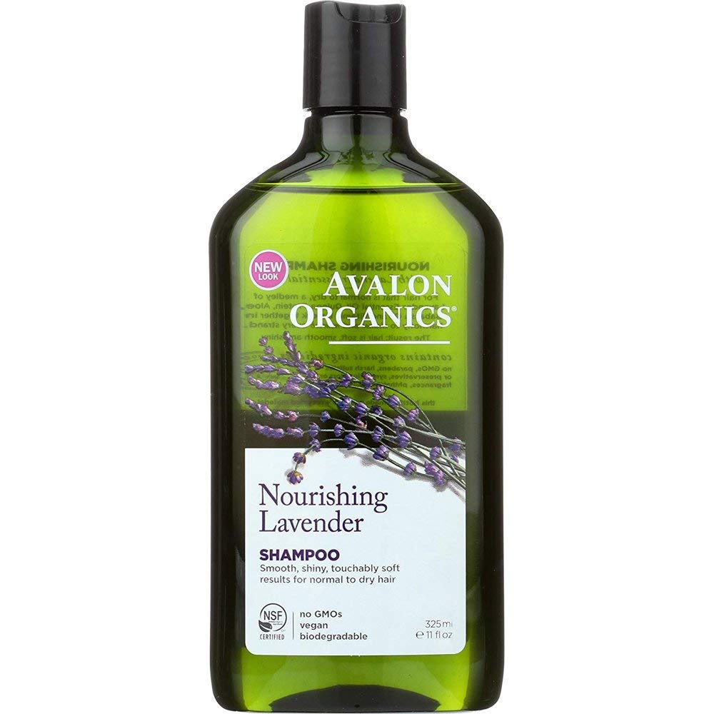 Avalon Organics Lavender Nourishing Shampoo, 11-Ounce Bottle (Pack of 3)
