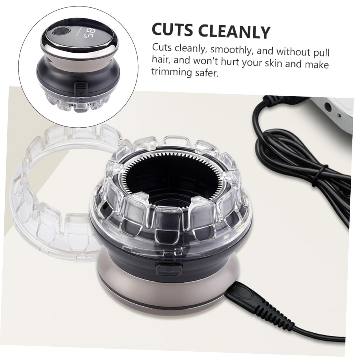 Housoutil 1set Professional Hair Clipper Hair Trimmer LCD Display Fast Smooth Cutting for Home Hairdressing Easy to Clean Maintain Beauty and Personal Care Housoutil