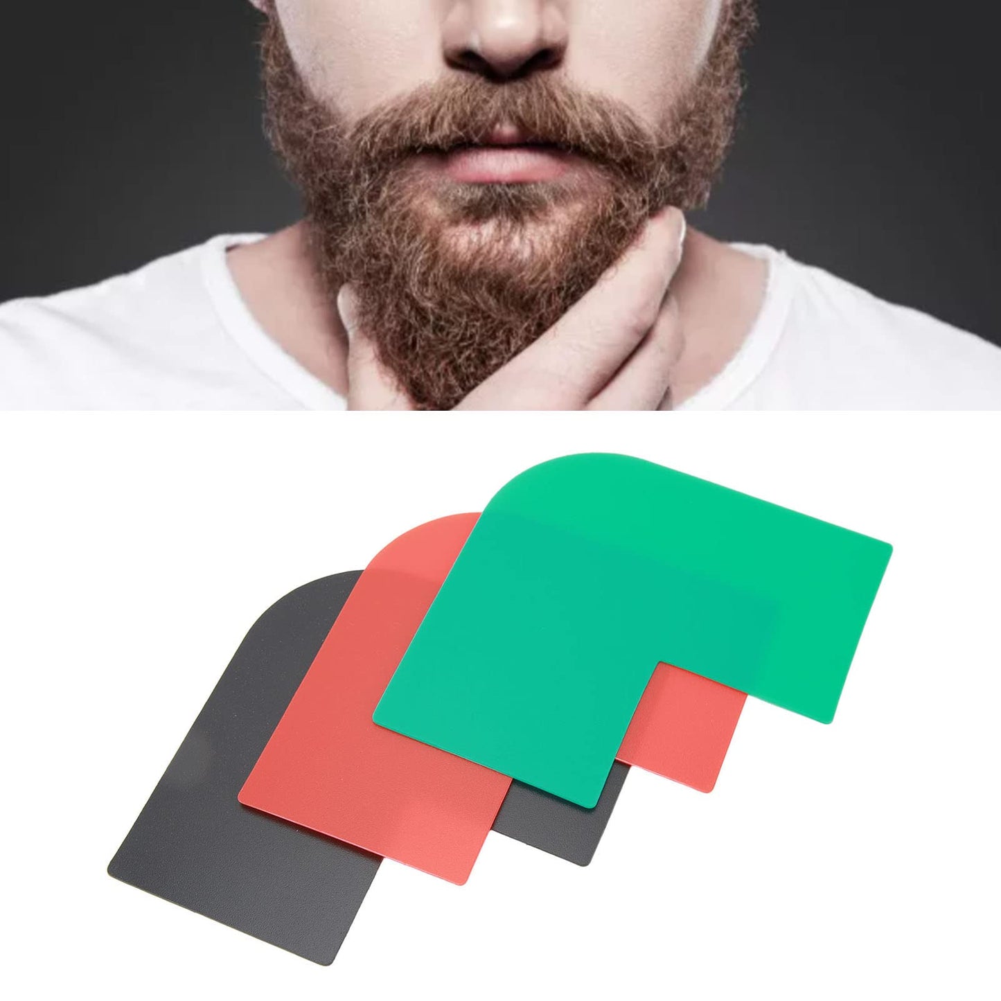 Beard Shaper Template Shaping Tool, Quality Beard Template Styling Template Moustache Trimming Beauty Tool Provides A Template For Men'S And Cheekline Beauty and Personal Care ZJchao