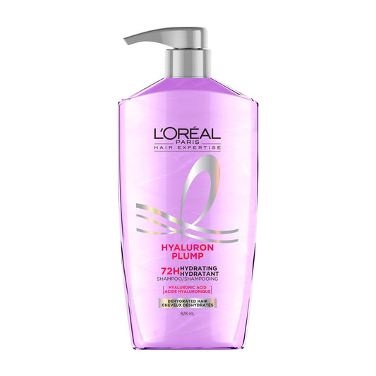 L'Oreal Paris Elvive Hyaluron Plump Hydrating Shampoo for Dehydrated, Dry Hair Infused with Hyaluronic Acid Care Complex, Paraben-Free, 26.5 Fl Oz Beauty & Personal Care L'Oreal Paris