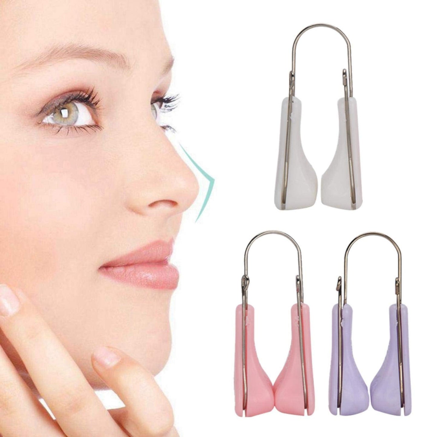 FILFEEL 3Pcs Nose Shaper Lifter Clip, Nose Beauty Up Lifting Soft Safety Silicone Rhinoplasty Nose Bridge Straightener Corrector Slimming Device Beauty and Personal Care FILFEEL
