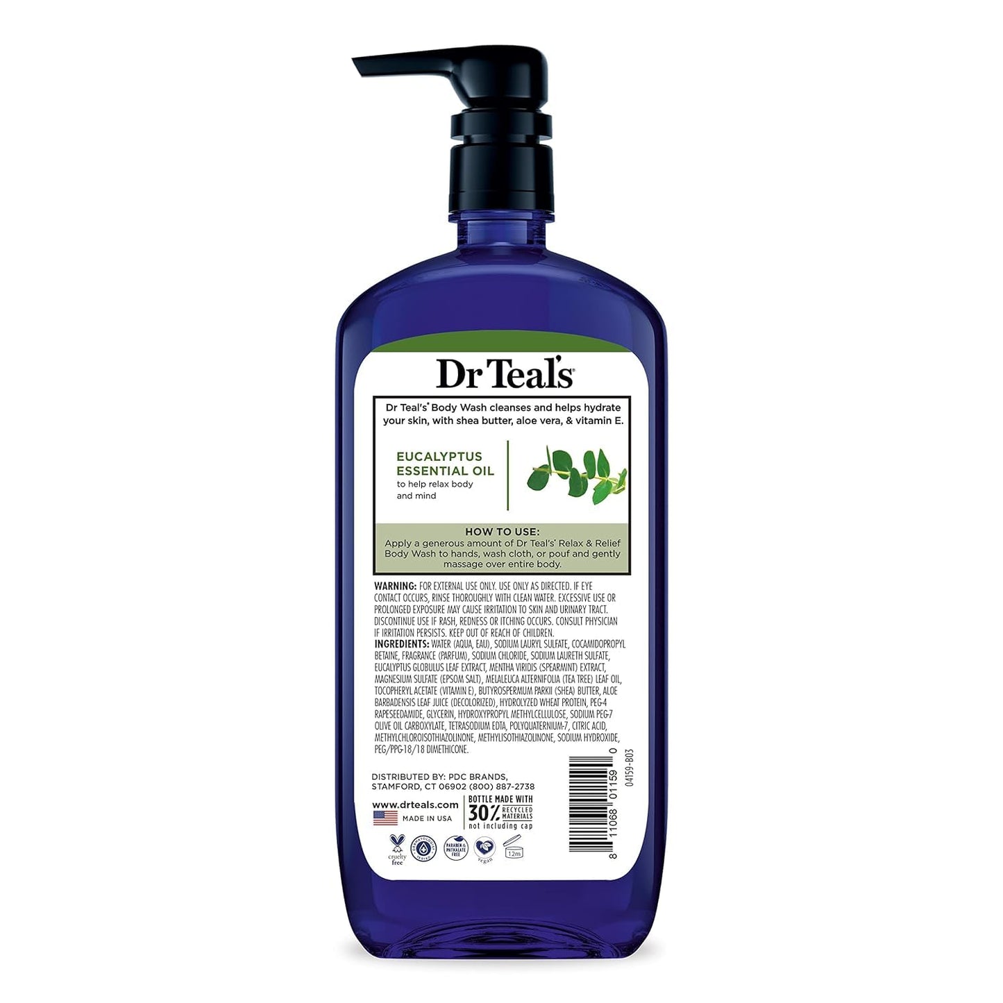 Dr Teal's Body Wash, Relax & Relief with Eucalyptus & Spearmint 24 oz (Pack of 9) Beauty & Personal Care Dr Teal's