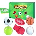 HZEX Sports Themed Bath Bombs Gift Set - 6 Piece Novelty Fizzy Balls with Basketball, Tennis, Baseball, Soccer, Football & Boxing - Fun Spa Kit… Beauty & Personal Care HZEX