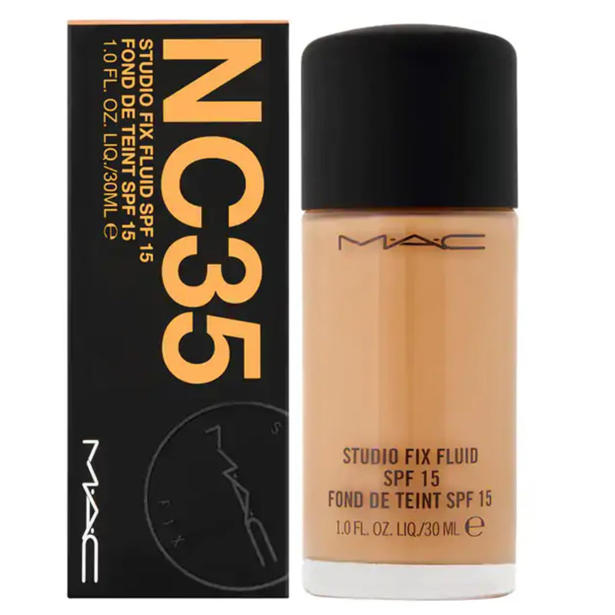 MAC Studio Fix Fluid Foundation NC35 SPF15, 1 Fl Oz Beauty & Personal Care MAC