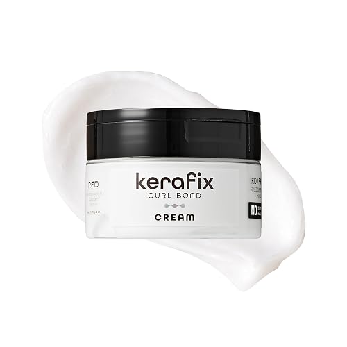 Red by Kiss Kerafix Curl Bond Cream (8 Oz), Curl Defining Cream for Curly Hair & All Textures, Anti-Frizz Bond Repair Enhance Shape, Boost Shine Beauty & Personal Care Red by Kiss