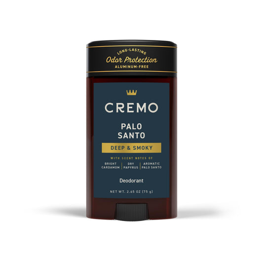 Cremo Palo Santo Aluminum Free Deodorant for Men, 48-hour Long Lasting Odor Protection, 2.65oz Beauty and Personal Care Cremo
