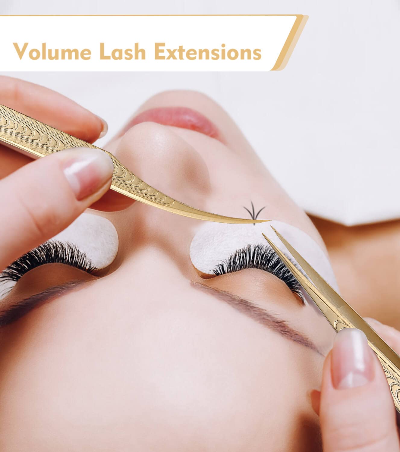 Ms.Queen Straight Tweezers for Eyelash Extensions-Precision Lashing Tweezers for Individual Volume Lashes Extensions,Straight Beauty & Personal Care Ms.Queen