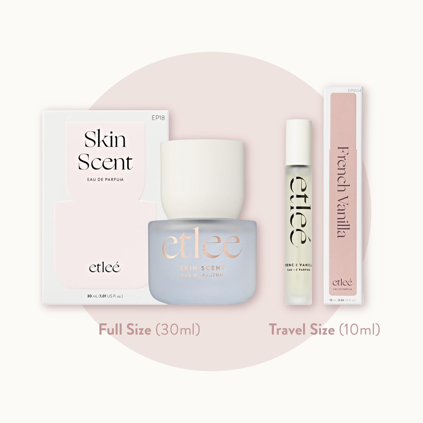 ETLEÉ Skin Scent Eau de Parfum 1.01oz, Woody Musky Long Lasting Perfume With Ambroxan & Cetalox, Layerable Luxury Fragrance for Women & Men Beauty & Personal Care ETLEÉ