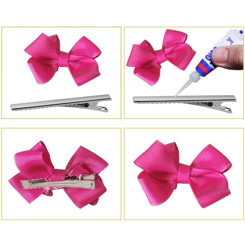 100 Pcs Alligator Hair Clips, 3 Inch and 1.6 Inch Silver Hair Clips Metal Hairdressing Salon Hair Grip Flat Top with Teeth, DIY Accessories Hairpins Beauty & Personal Care Aniann