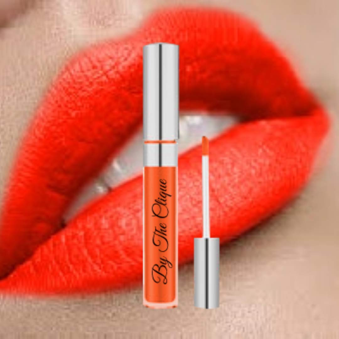 By The Clique"On Fire Premium Matte Liquid Lipstick | Orange Red Cliquestick Beauty & Personal Care By The Clique