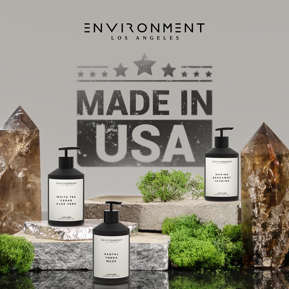 ENVIRONMENT Inspired by 5-Star Resort RC Lotion, 300ml Luxury Scented Lotion (Marine | Bergamot | Jasmine) Bathroom Luxury, Men & Women High-End Body Beauty & Personal Care ENVIRONMENT