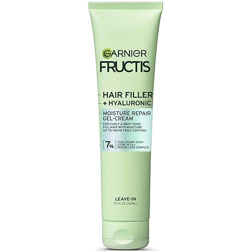 Garnier Fructis Hair Filler Moisture Repair Gel-Cream, Hair Gel for Curls and Waves with Hyaluronic Acid, 5.1 Fl Oz, 1 Count Beauty & Personal Care Garnier
