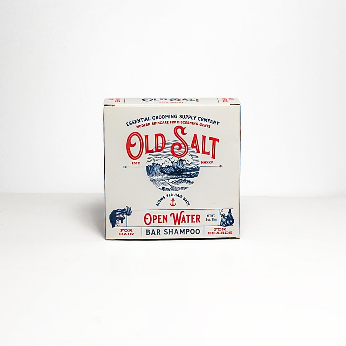 Open Water Beard Oil and Bar Shampoo Set - Old Salt Grooming Supply - Sea Moss Scent, For Hair and Beard Care, Natural, Handcrafted, No Harsh Beauty & Personal Care Old Salt