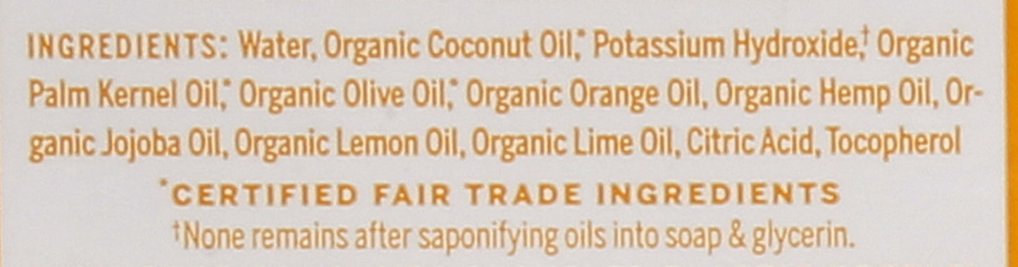Dr Bronners, Soap Castile Liquid Citrus Orange M/W Oils Fair Trade, 32 Fl Oz Beauty & Personal Care Dr. Bronner's