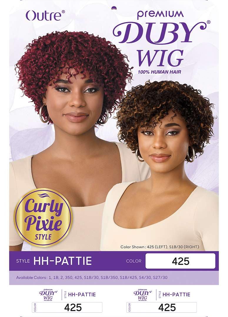 Outre Duby Wig - Human Hair - Pattie (BURGUNDY 425)