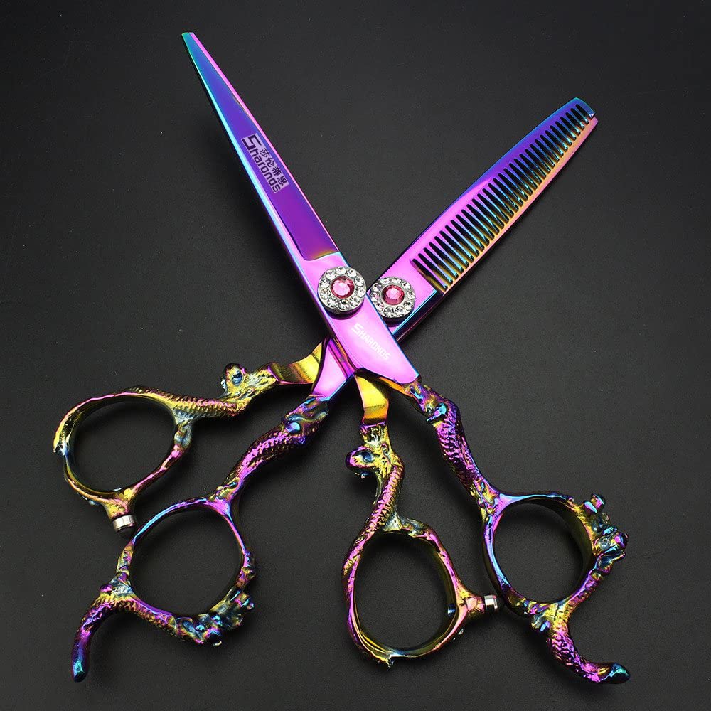 6 inch shop hairdresser hair cutting and thinning tool (6 inch 2PC-A)