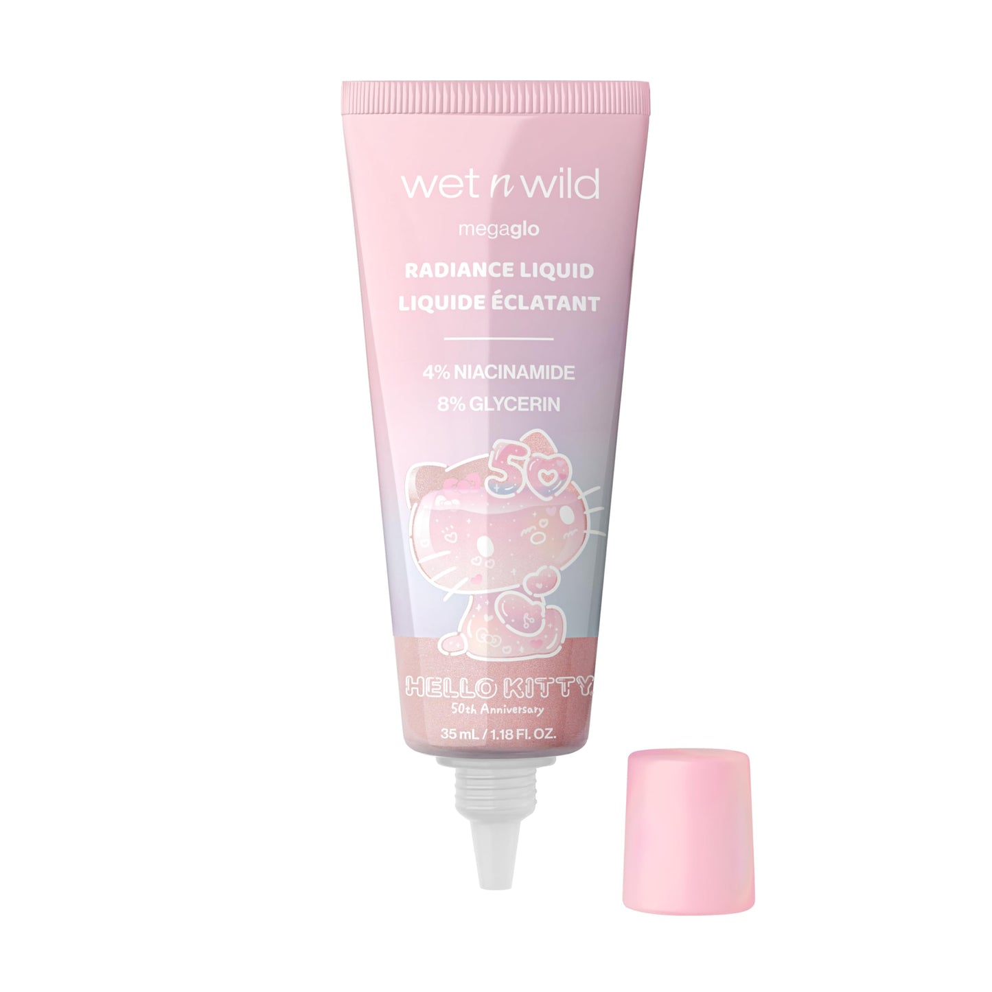 wet n wild Hello Kitty Radiance Liquid, Nourishing Niacinamide & Glycerin Infused Formula, Natural Multi-Functional Glow, Cruelty-Free & Vegan Beauty & Personal Care wet n wild