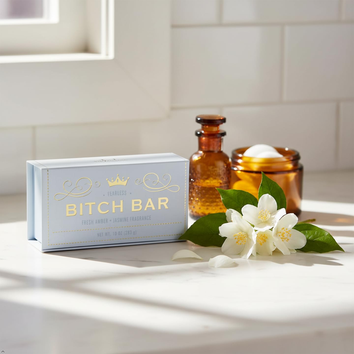 San Francisco Soap Company Btch Bars | for Her | No Harmful Chemicals - Good for all Skin Types - Made in the USA | 10Oz | Fresh Amber & Jasmine Beauty & Personal Care San Francisco Soap Company