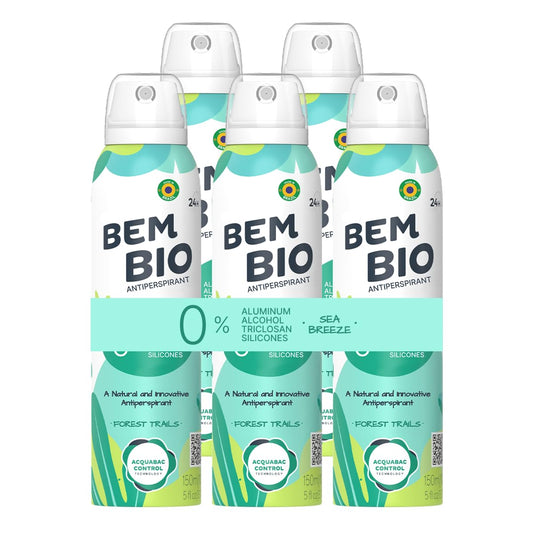 Bem Bio Forest Trails Biotranspirant Deodorant Natural, Aluminum-Free, Vegan, 24-Hour Protection, 150ml (5.07 fl oz) Beauty and Personal Care BEM BIO