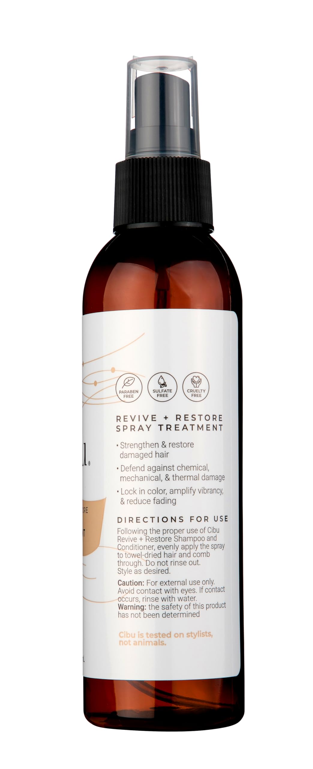 CIBU Revive and Restore Spray Treatment | Hair Restore Treatment with Oleic Acid, Linoleic Acid, Vitamin E & K | Eliminates Frizz, Seals the Cuticle Beauty & Personal Care CIBU