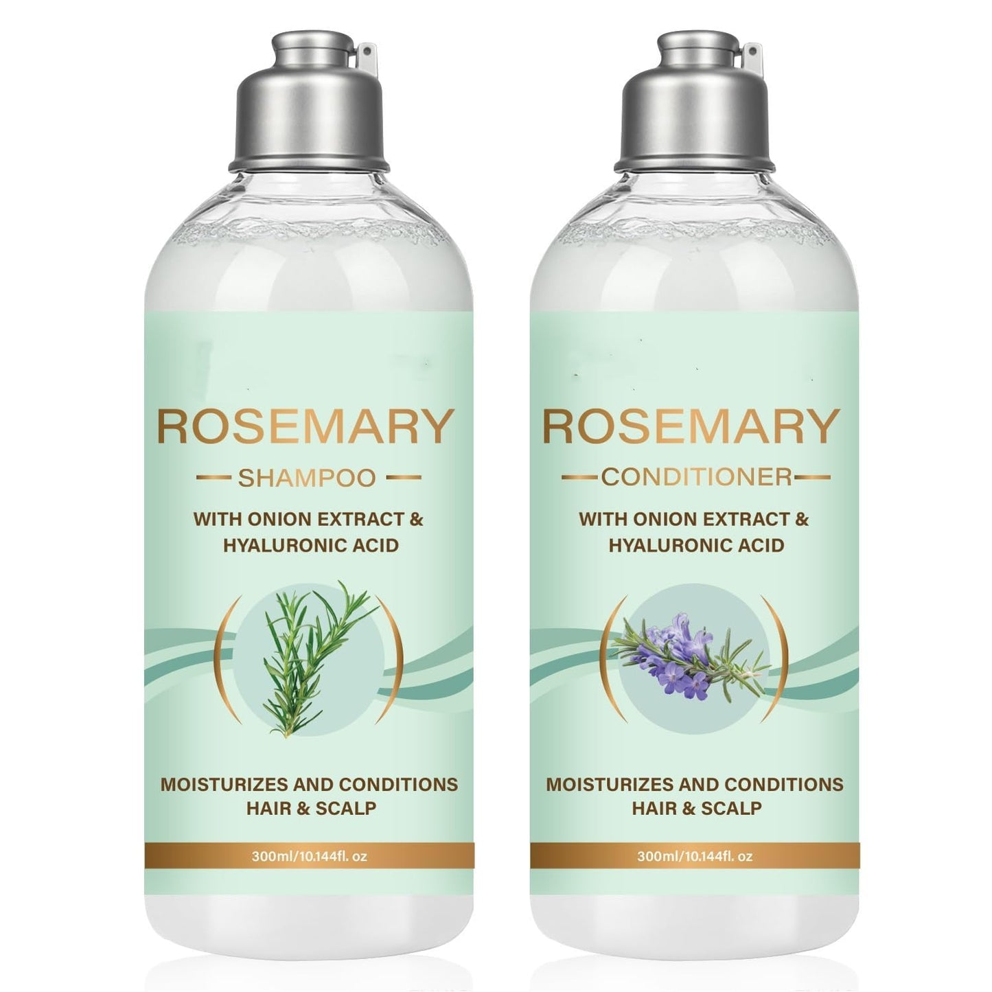 Rosemary Shampoo and Conditioner Set with Rosemary Oil and Onion Extract, Thickening Formula - Volumizing Clarifying, Hydrating and Thickening Hair Beauty & Personal Care SANZHUAN