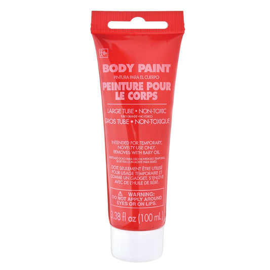 Red Body Paint for Halloween - 3.4 oz. (1 Pc.) - Vibrant & Easy-to-Apply Costume Makeup, Perfect for Props and Parties Beauty & Personal Care Amscan
