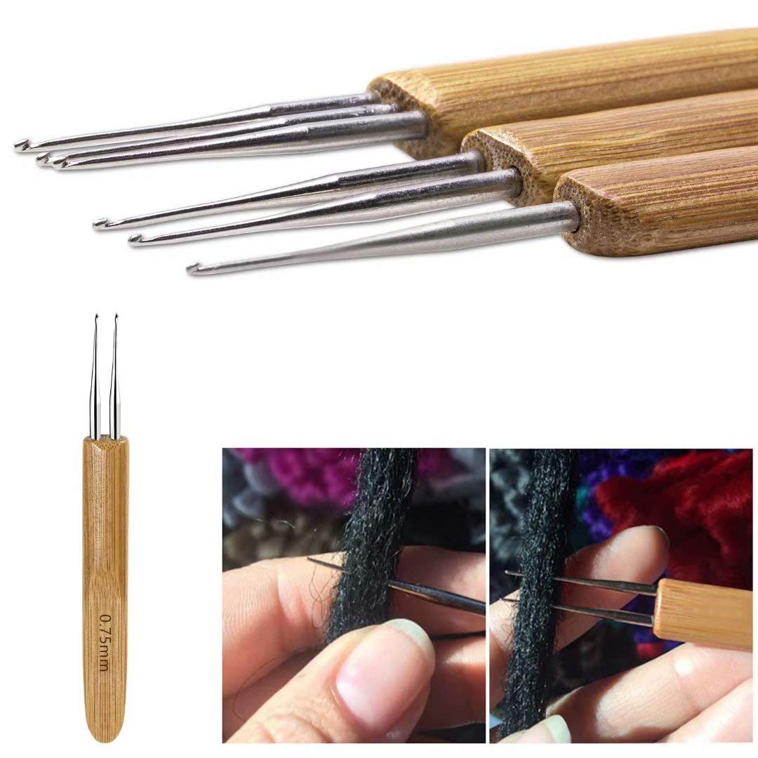 5 Pcs Dreadlocks Tool Set Includes 3 Pcs Dreadlocks Crochet 1 Hook 2 Hooks 3 Hooks Hair Weaving Needle Crochet, 2 Pcs Crochet Hair Tools Interlocking Beauty & Personal Care FFNIU