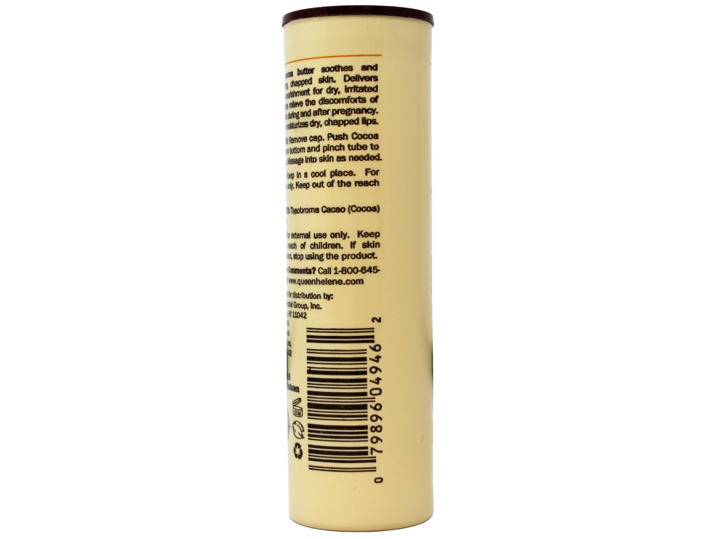 Queen Helene 100% Cocoa Butter Stick - Nourishes & Softens Dry, Chapped Skin and Lips - On-the-Go Tube - 1 oz (Pack of 3) Beauty and Personal Care Queen Helene
