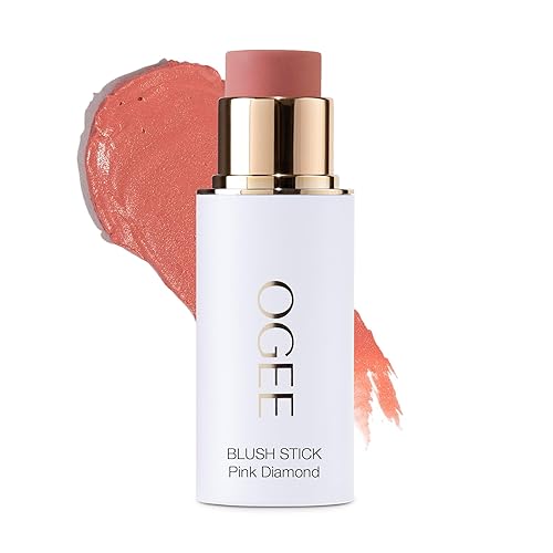 Ogee Sculpted Face Stick (PINK DIAMOND - MATTE NEUTRAL PINK) Certified Organic Blush Stick - Multi-Use Cream Blush & Highlighter Stick Beauty & Personal Care Ogee