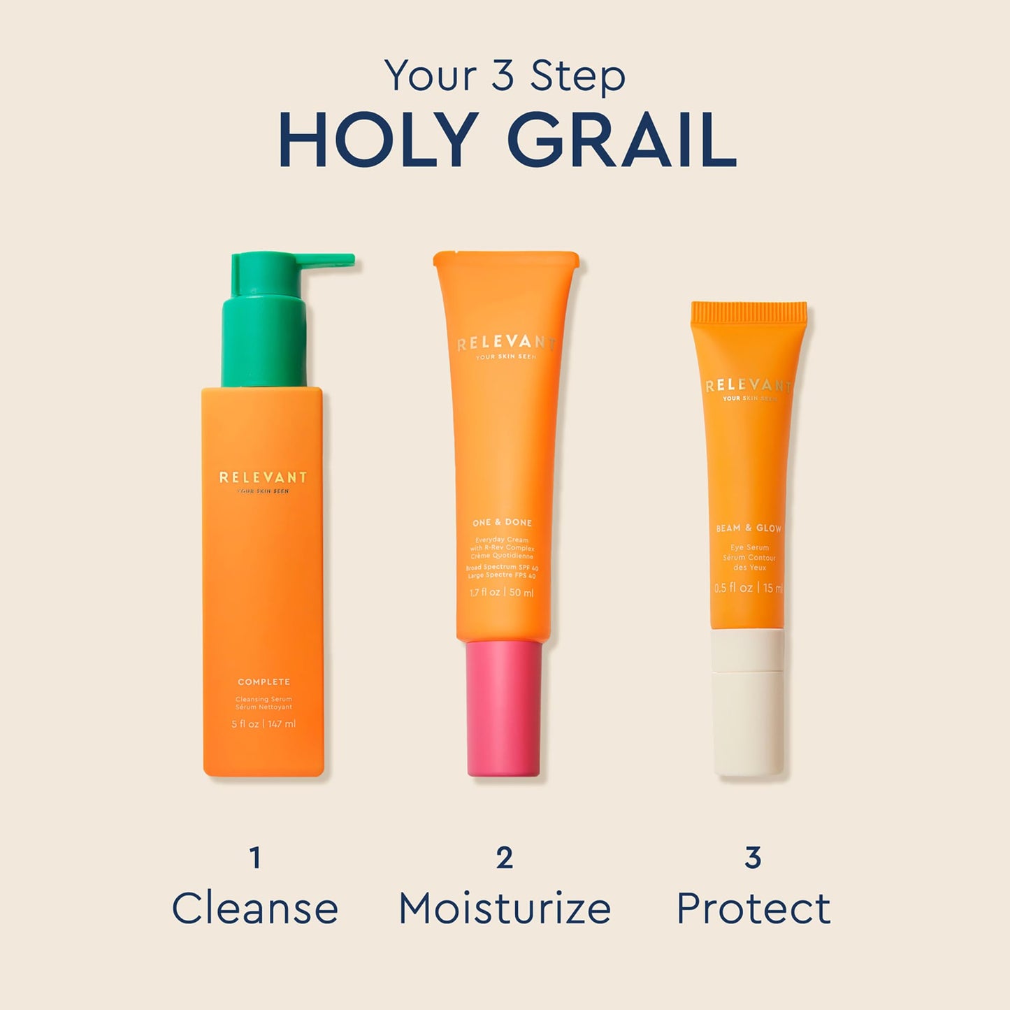 Relevant Beam and Glow Eye Serum - Hydrating Serum for All Skin Types - Vegan Skincare with Shea Butter and Niacinamide - Gluten Free - 0.5 oz Beauty & Personal Care RELEVANT