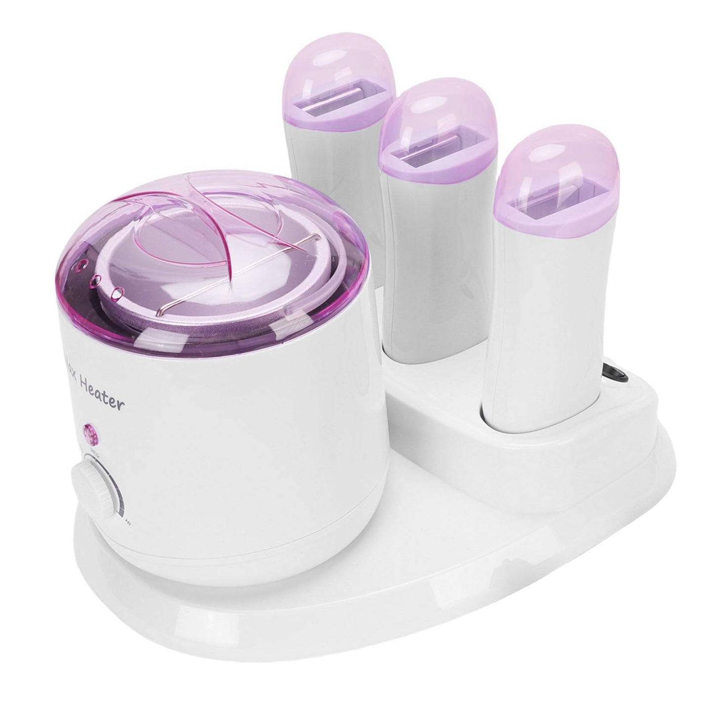 FILFEEL Roll Wax Machine, 220W 3 in 1 Wax Heater with Adjustable Temperature Knob and Transparent Lid, Removable Inner Pot for Home and Professional Beauty and Personal Care FILFEEL