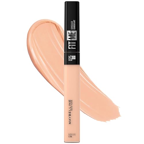 Maybelline New York Fit Me Liquid Concealer Makeup, Natural Coverage, Lightweight, Conceals, Covers Oil-Free, Medium, 1 Count (Packaging May Vary) Beauty & Personal Care MAYBELLINE