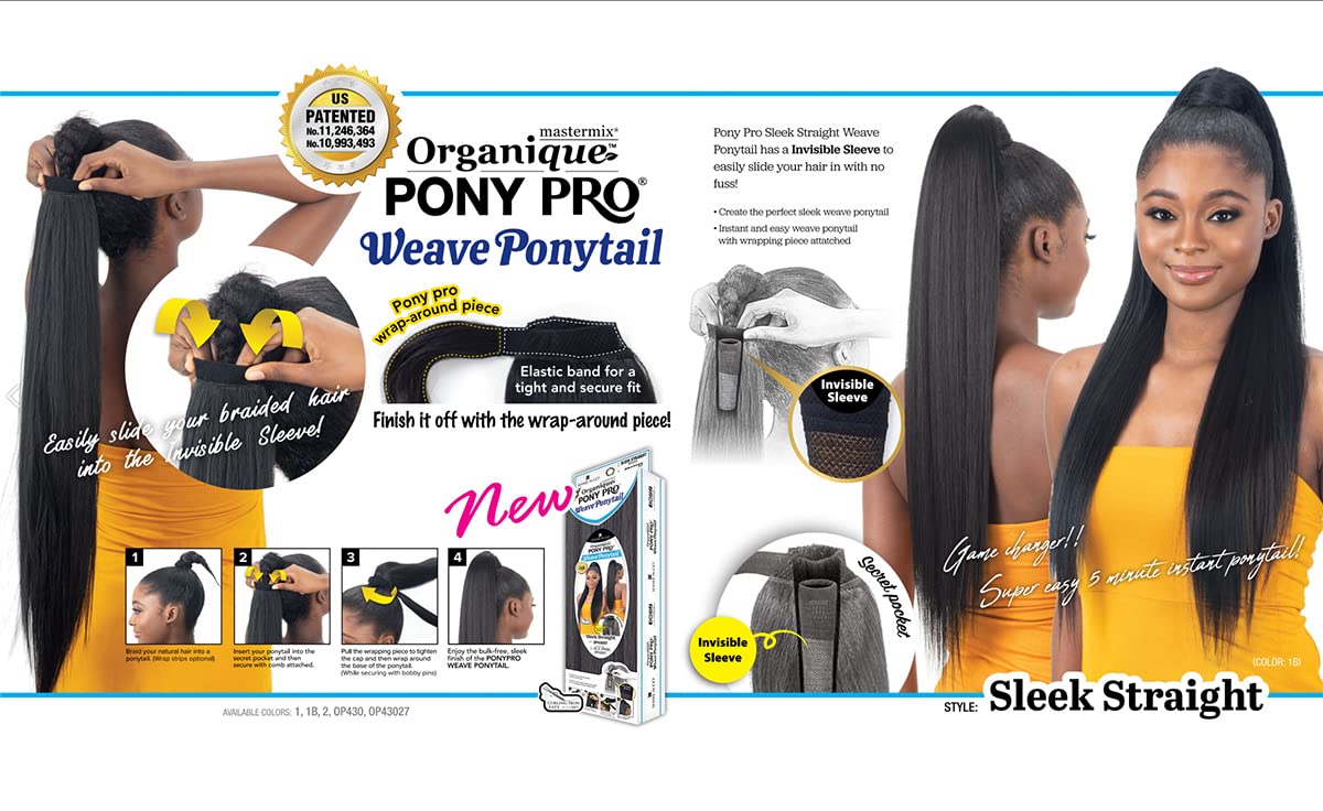 FREE TRESS Milky Way Weave Organique Pony Pro Ponytail Sleek Straight (2)