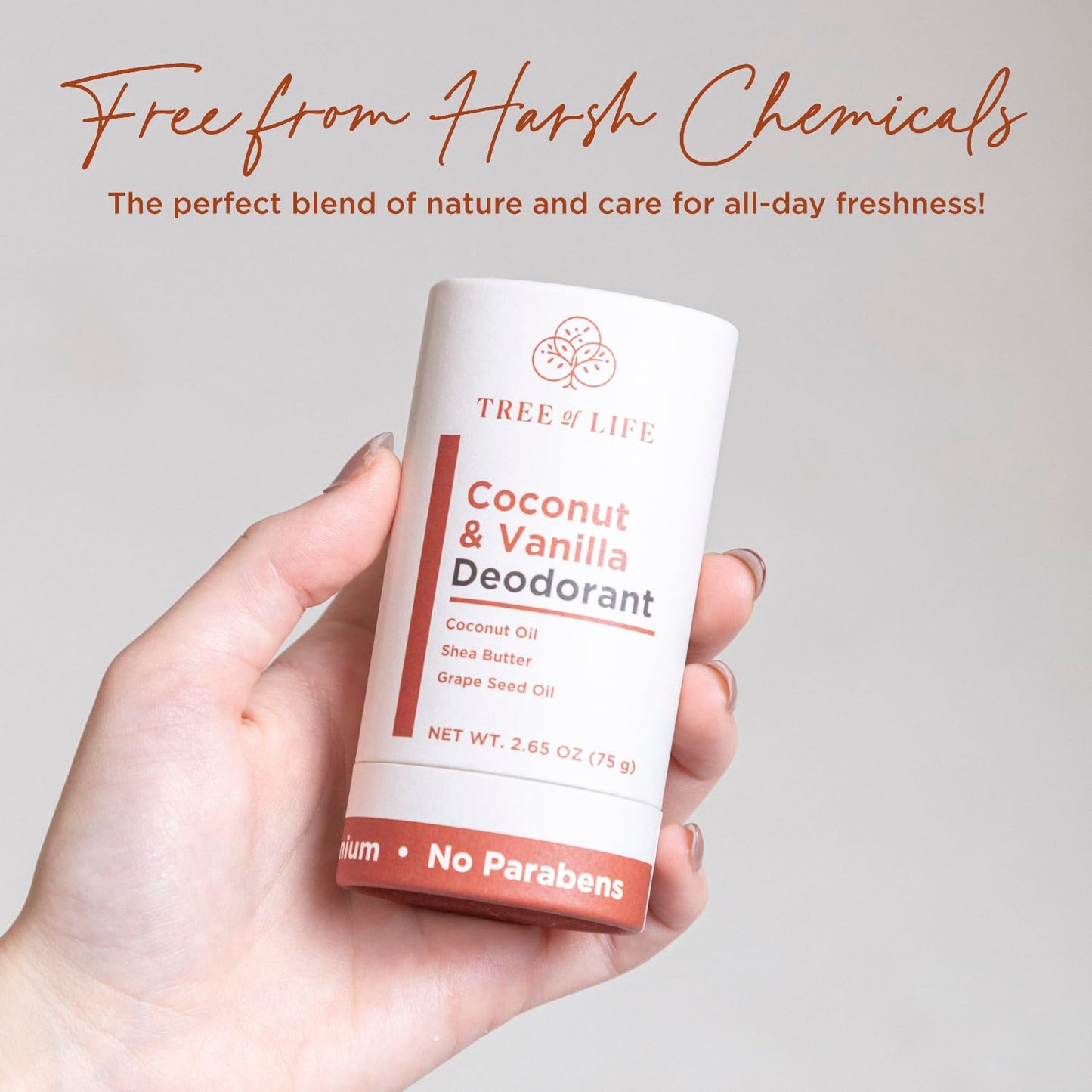 Tree of Life Beauty Coconut and Vanilla Aluminum Free Deodorant for Women - Nourishing Natural Ingredients, Soothing Scent, Smooth Glide with Shea Beauty and Personal Care Tree of Life Beauty
