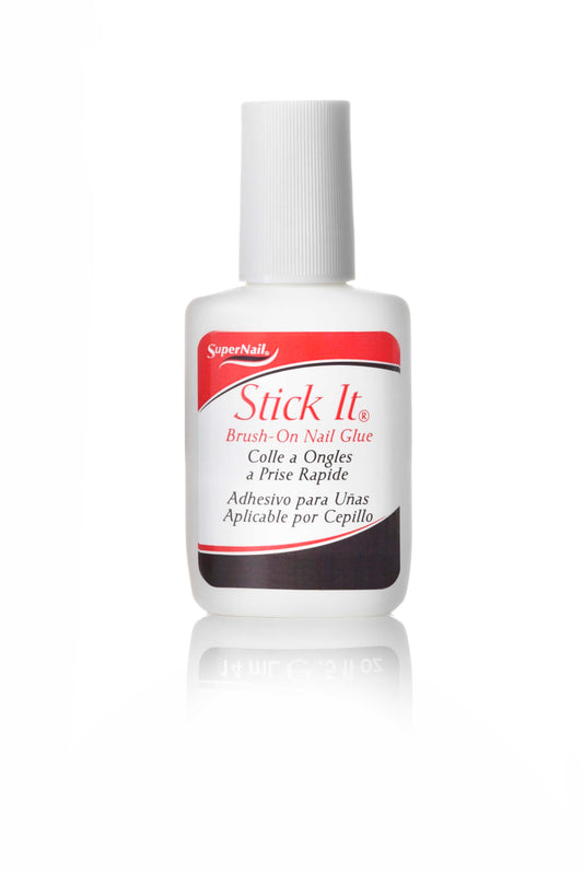 Super Nail Stick It Glue Brush-on, 0.5 Fluid Ounce