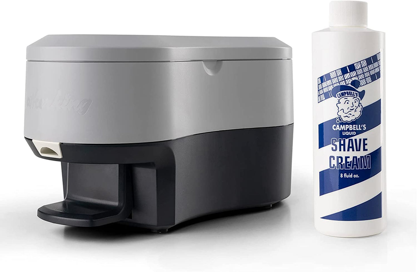 Latherking Campbell’s Next Generation Hot Lather Machine for Barbers, Professional Heated Shaving Cream Dispenser, One-Hand Pump Hot Foam Maker, UL Beauty and Personal Care Latherking