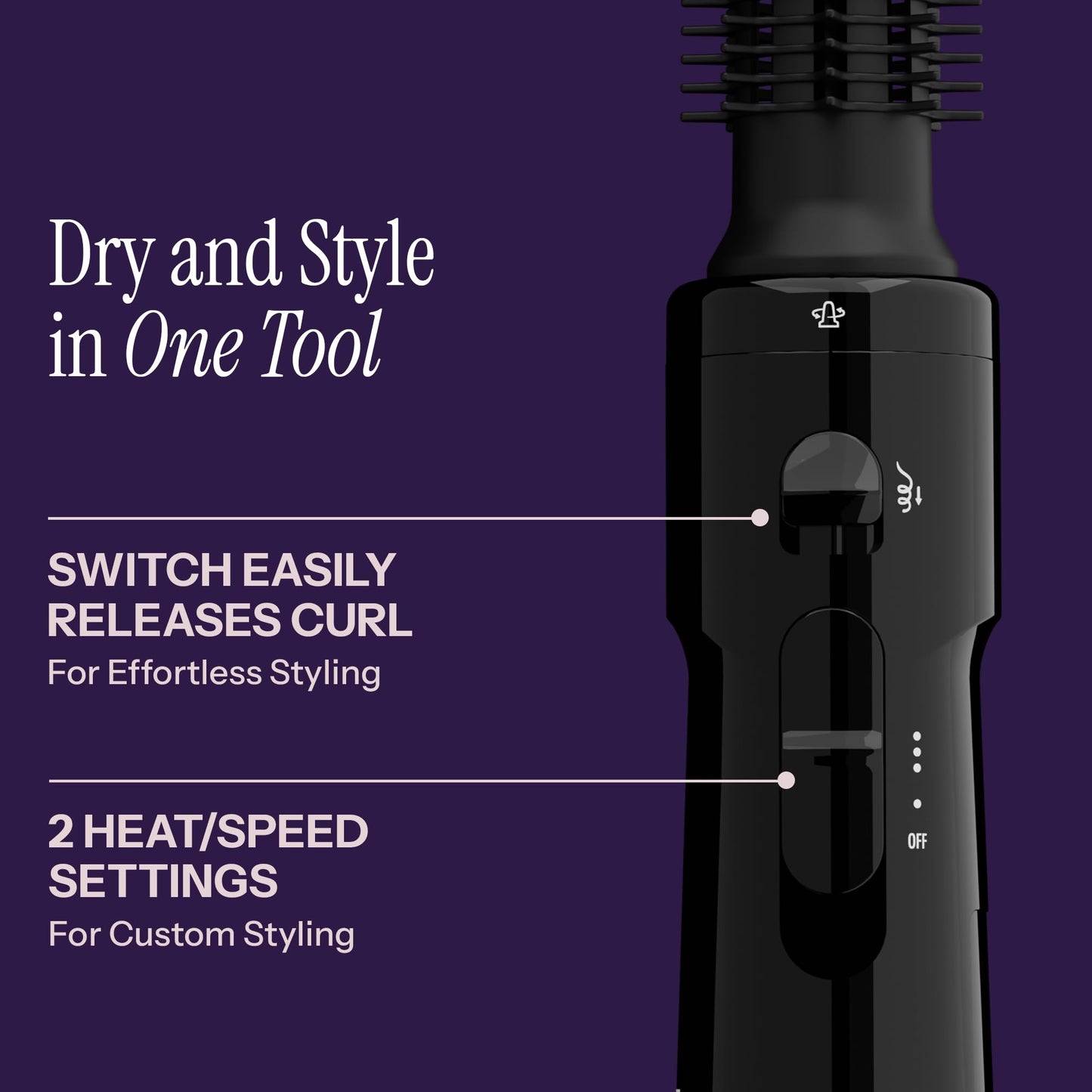 Hot Tools Pro Artist Hot Air Styling Brush | Style, Curl and Touch Ups (3/4”), Black Beauty & Personal Care HOT TOOLS