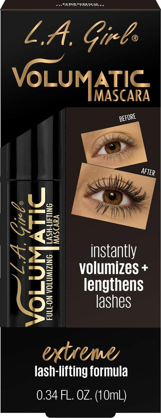 L.A. Girl Volumatic Mascara, Black Brown GMS652 Beauty & Personal Care L.A. Girl