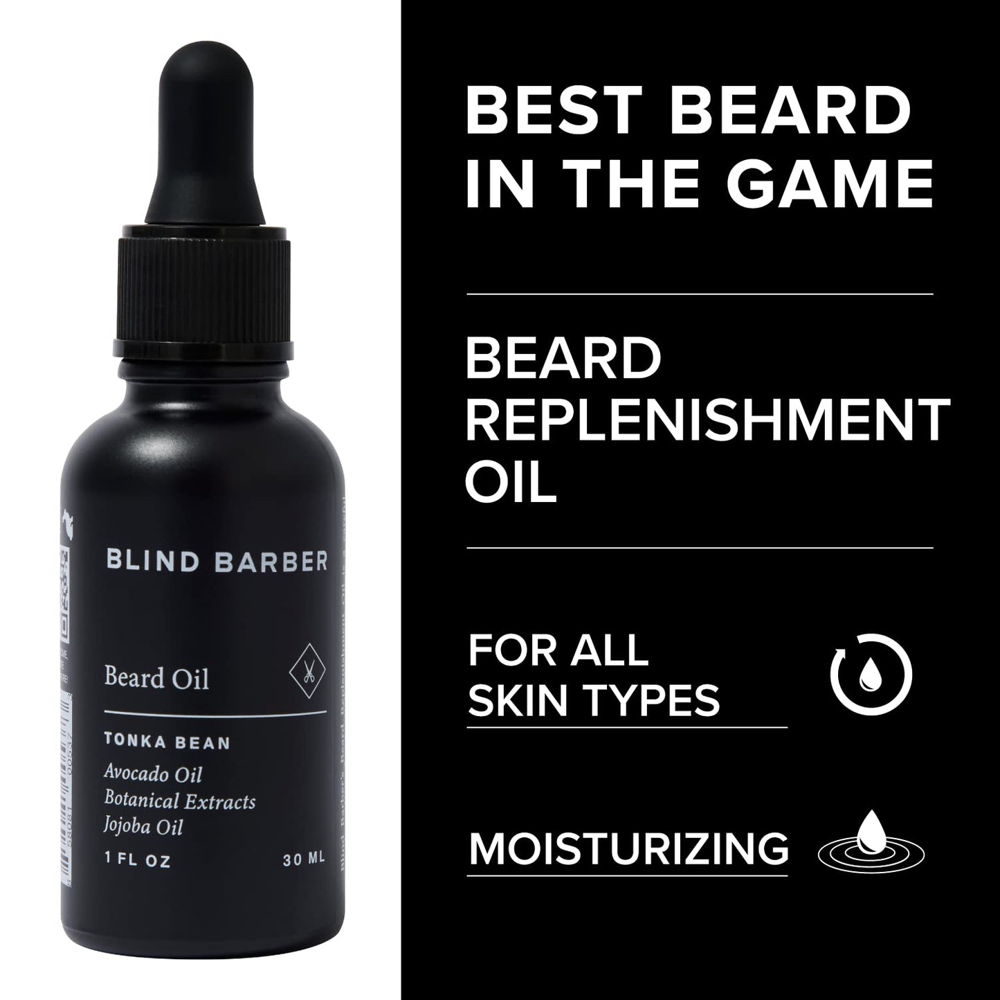 Blind Barber Rejuvenating Face & Beard Oil for Men - Moisturizing & Softening - Hydrate Clean Shaven Skin or Use As a Natural Beard Growth Oil for Men Beauty & Personal Care Blind Barber